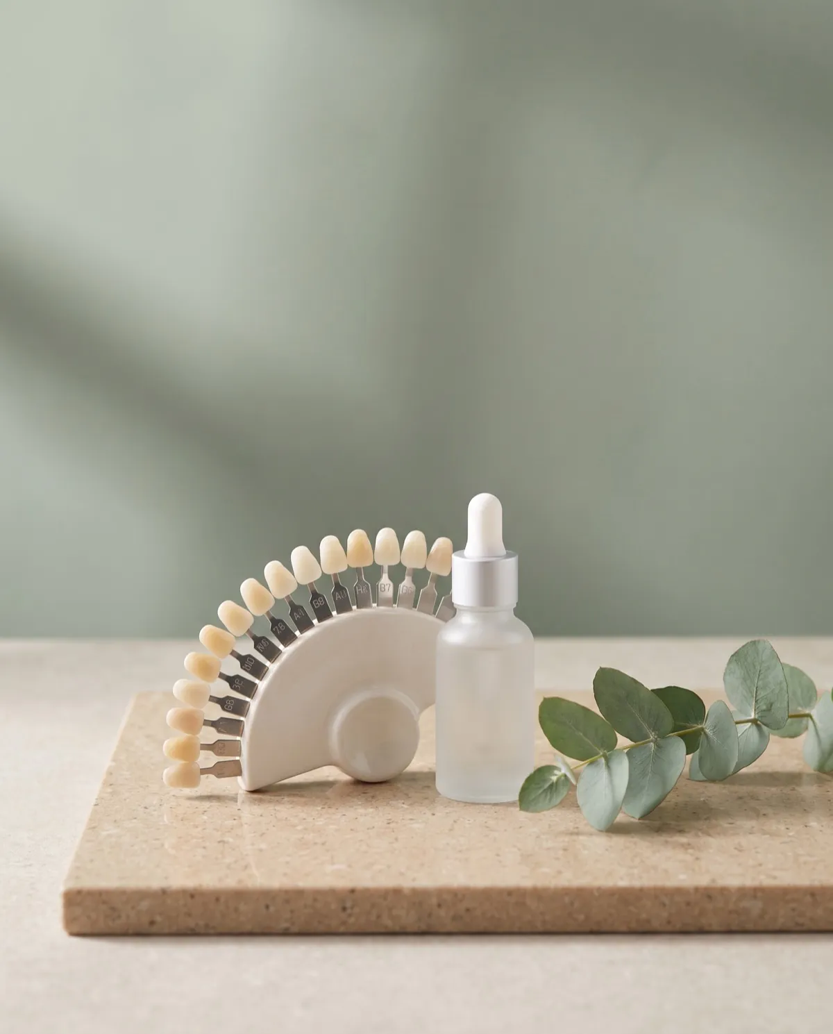 Dental shade guide used to plan teeth whitening
